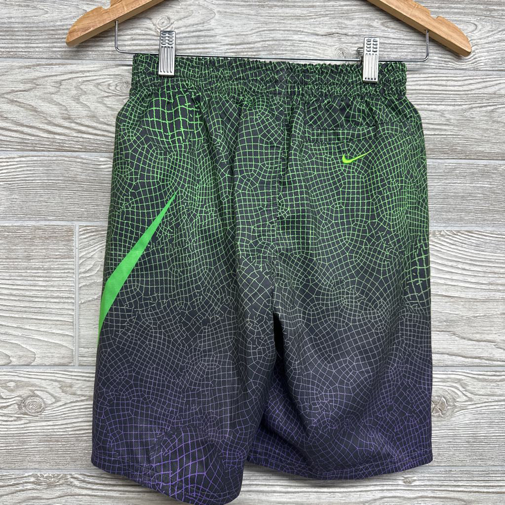 Swim Trunks Grid Print 14