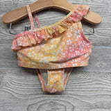 2 Pc Swimsuit Flowers 4