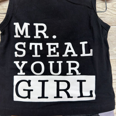 Tank Mr. Steal Your Girl & Camo Shorts 12M