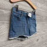 Denim Shorts Eyelet Hem 5