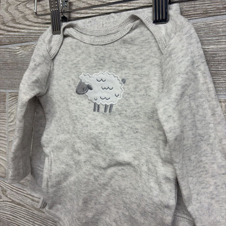 LS Shirt Sheep & Pants 0-3M
