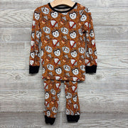2 Pc Bamboo Pj Snowman, Penguin Hot Cocoa 4t