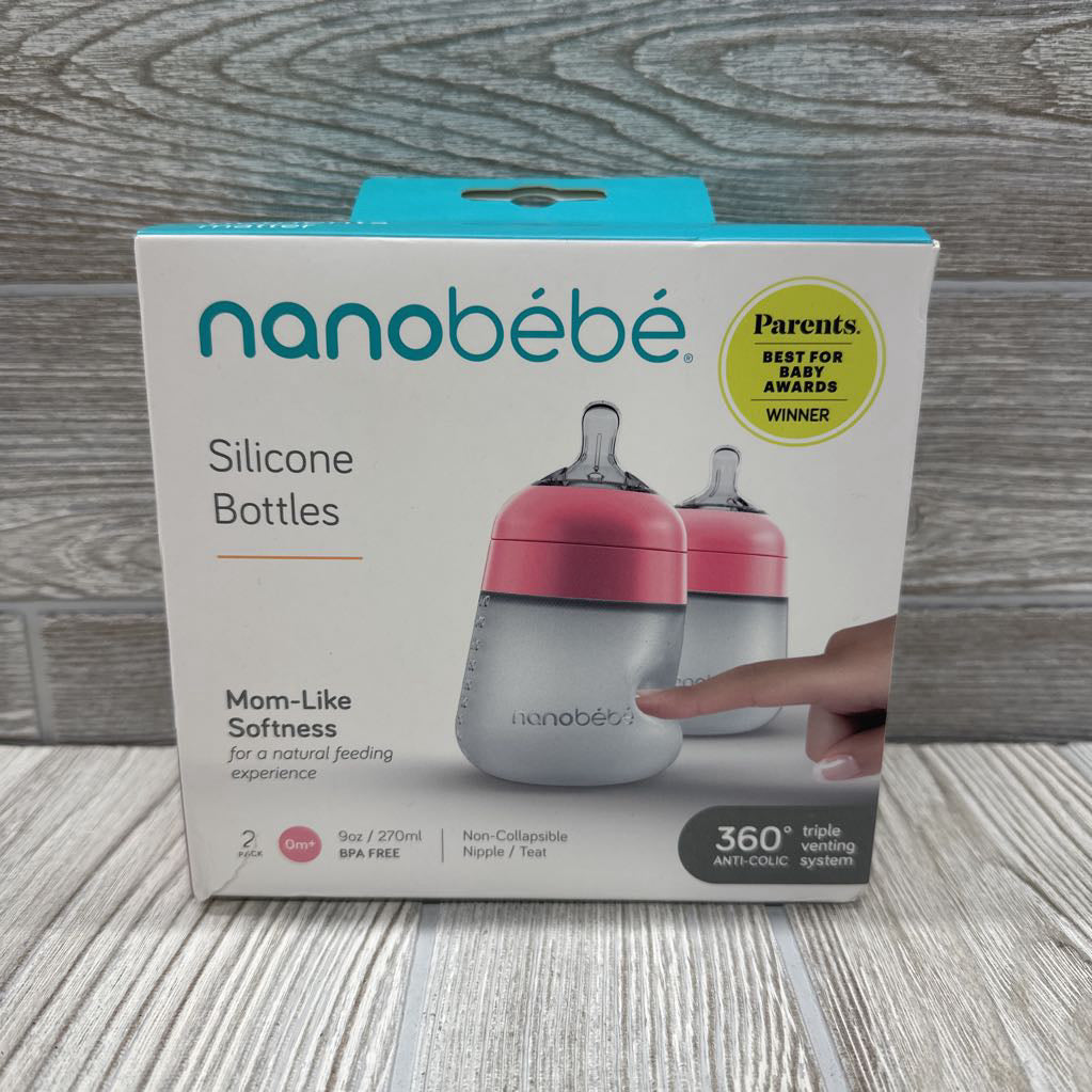 NEW 2 Pk Silicone Bottles