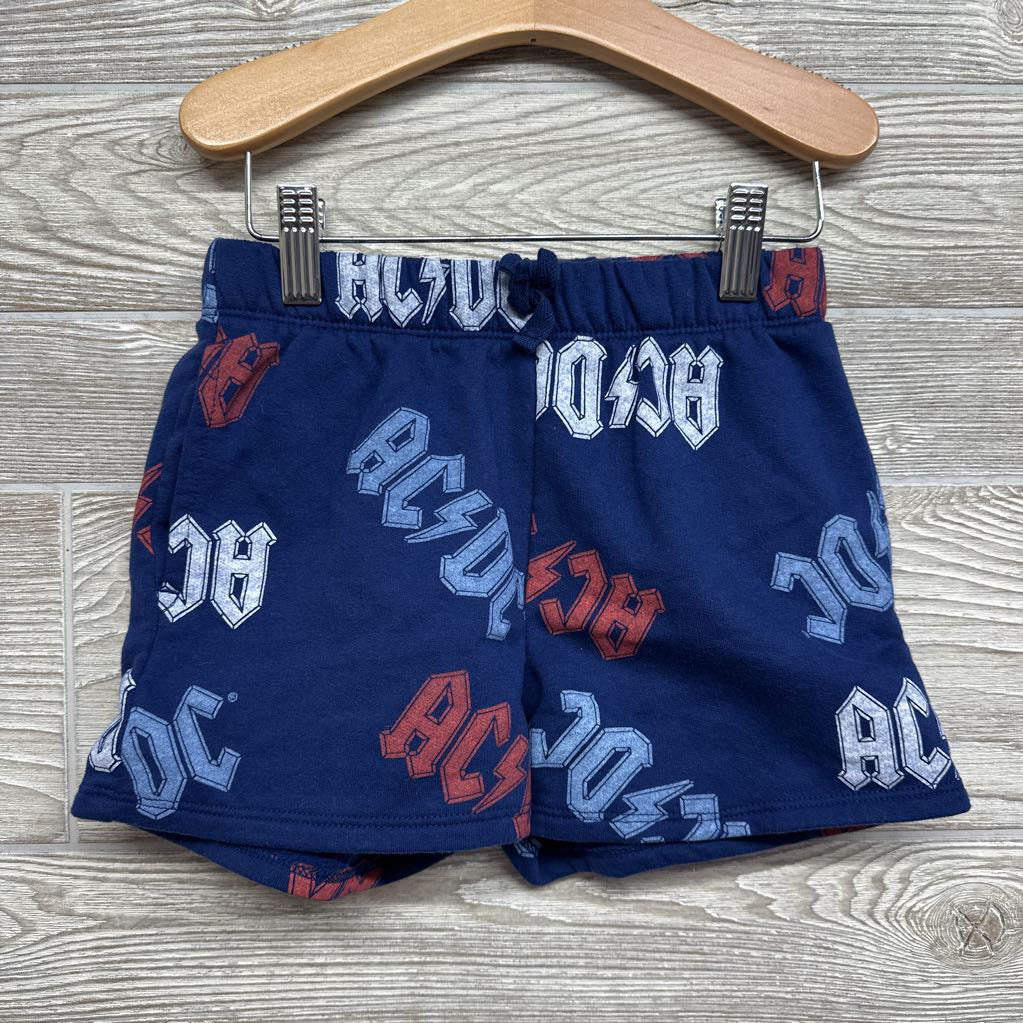 Lace Trim Tank Top Guitar & Acdc Sweat Shorts 6-6X