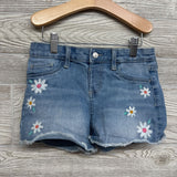 Denim Shorts Embroidered Flowers 8