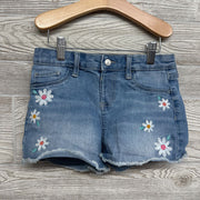 Denim Shorts Embroidered Flowers 8