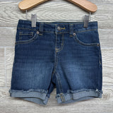 Denim Midi Shorts Cuffed 7-8