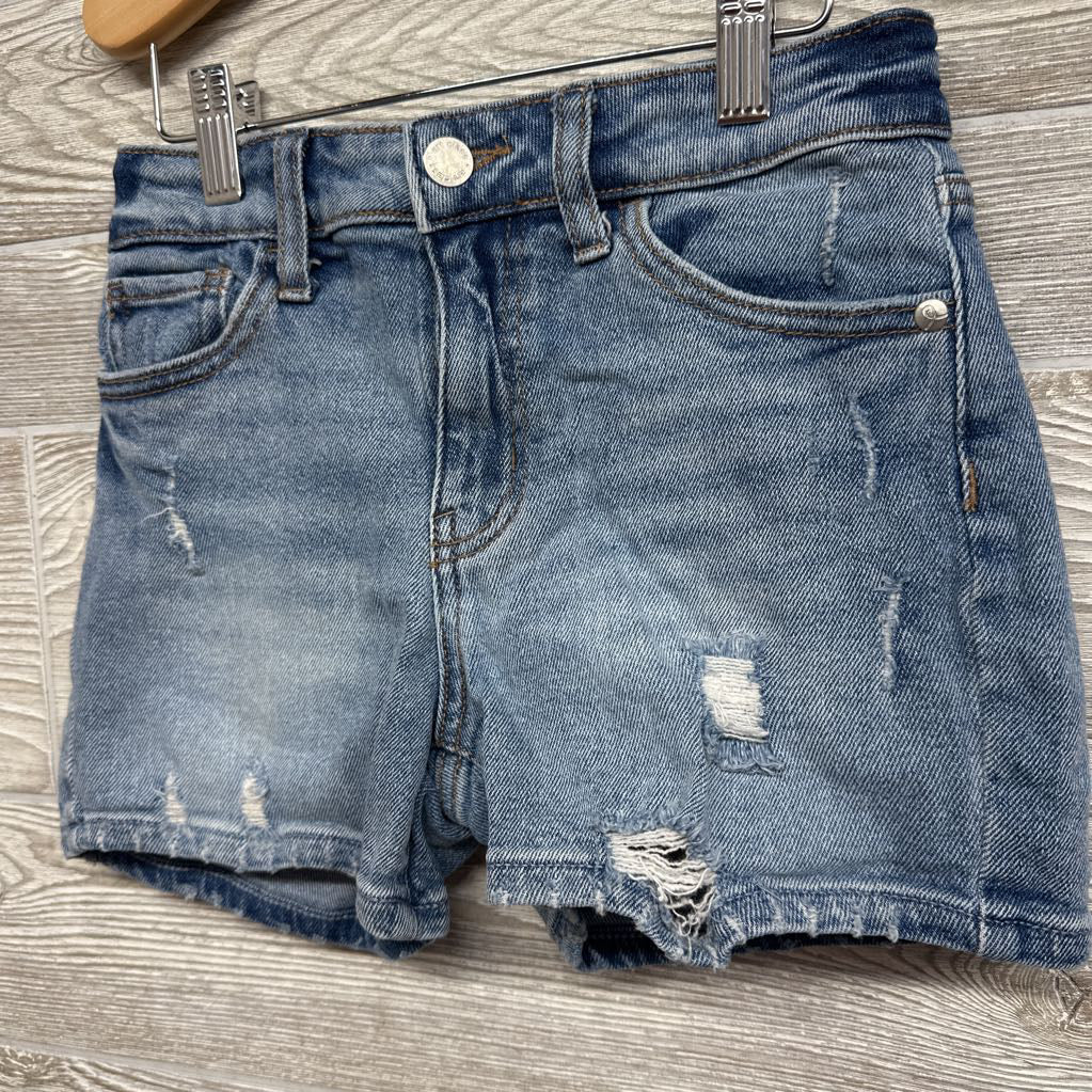 Distressed Denim Shorts 8