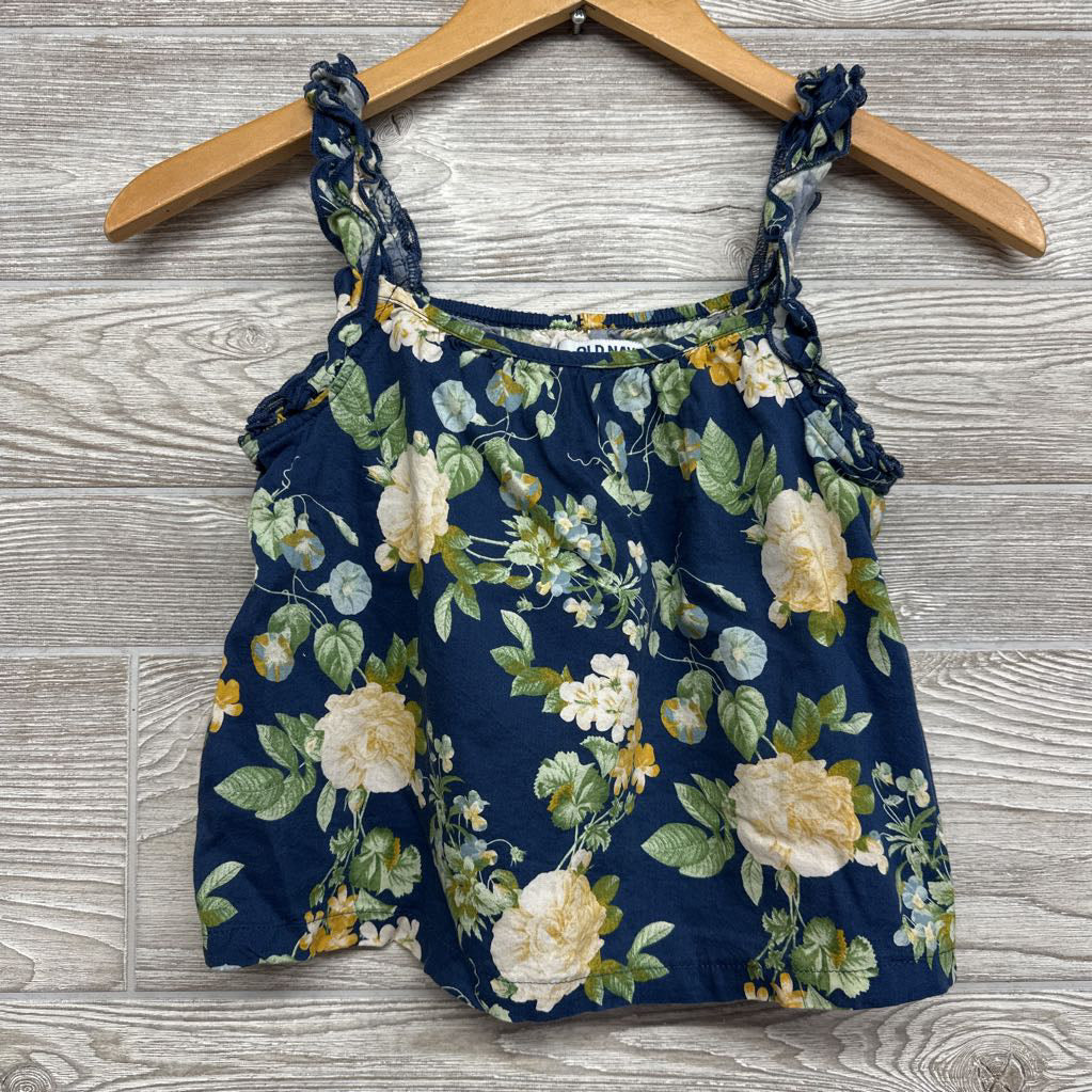 Linen Blend Tank Top Flowers 8