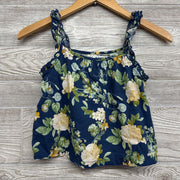 Linen Blend Tank Top Flowers 8