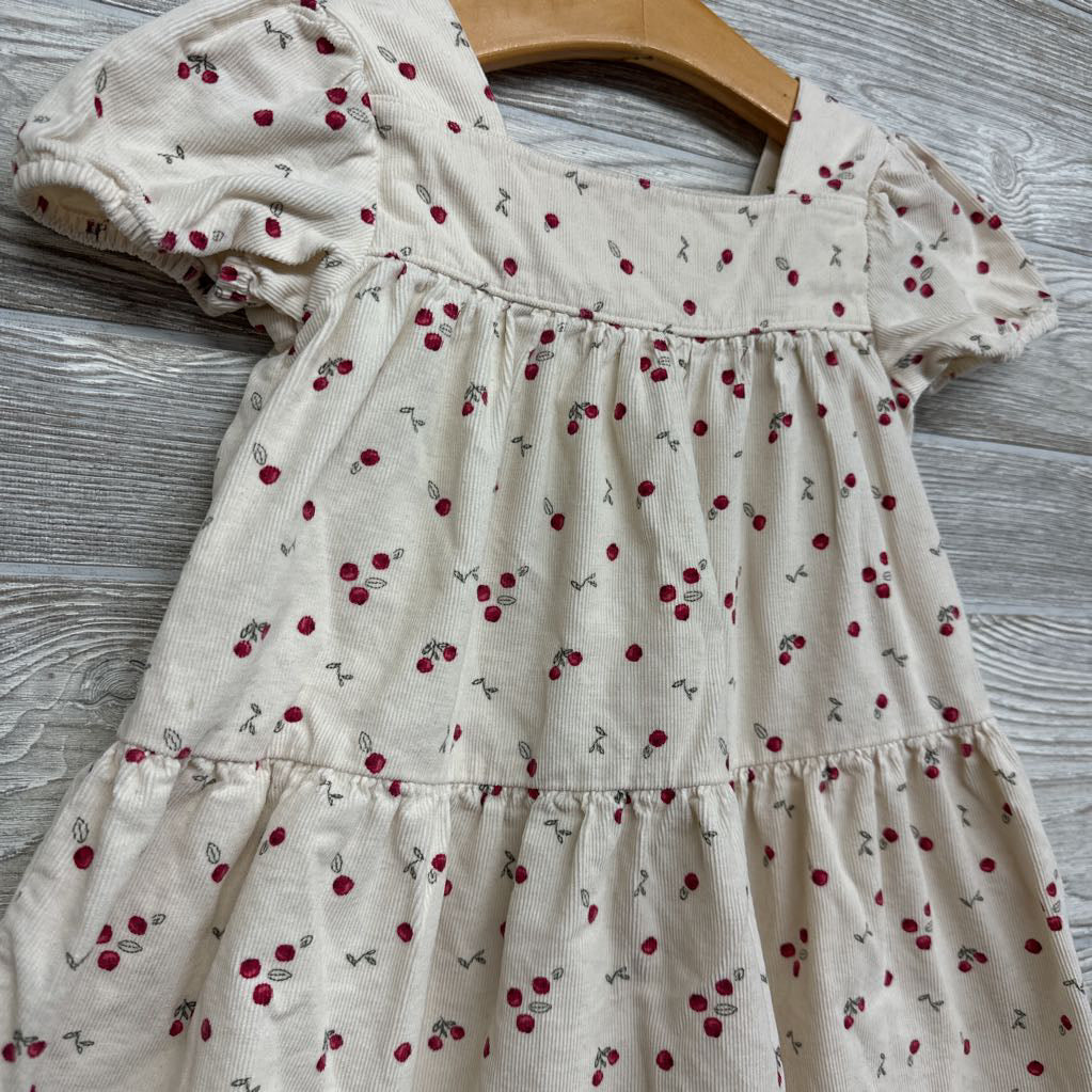 Cord Dress Berries 3T