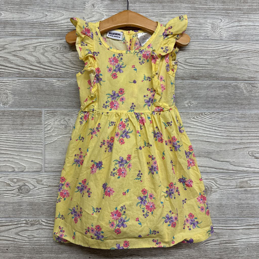 Flutter Sleeve Dress Flowers 4