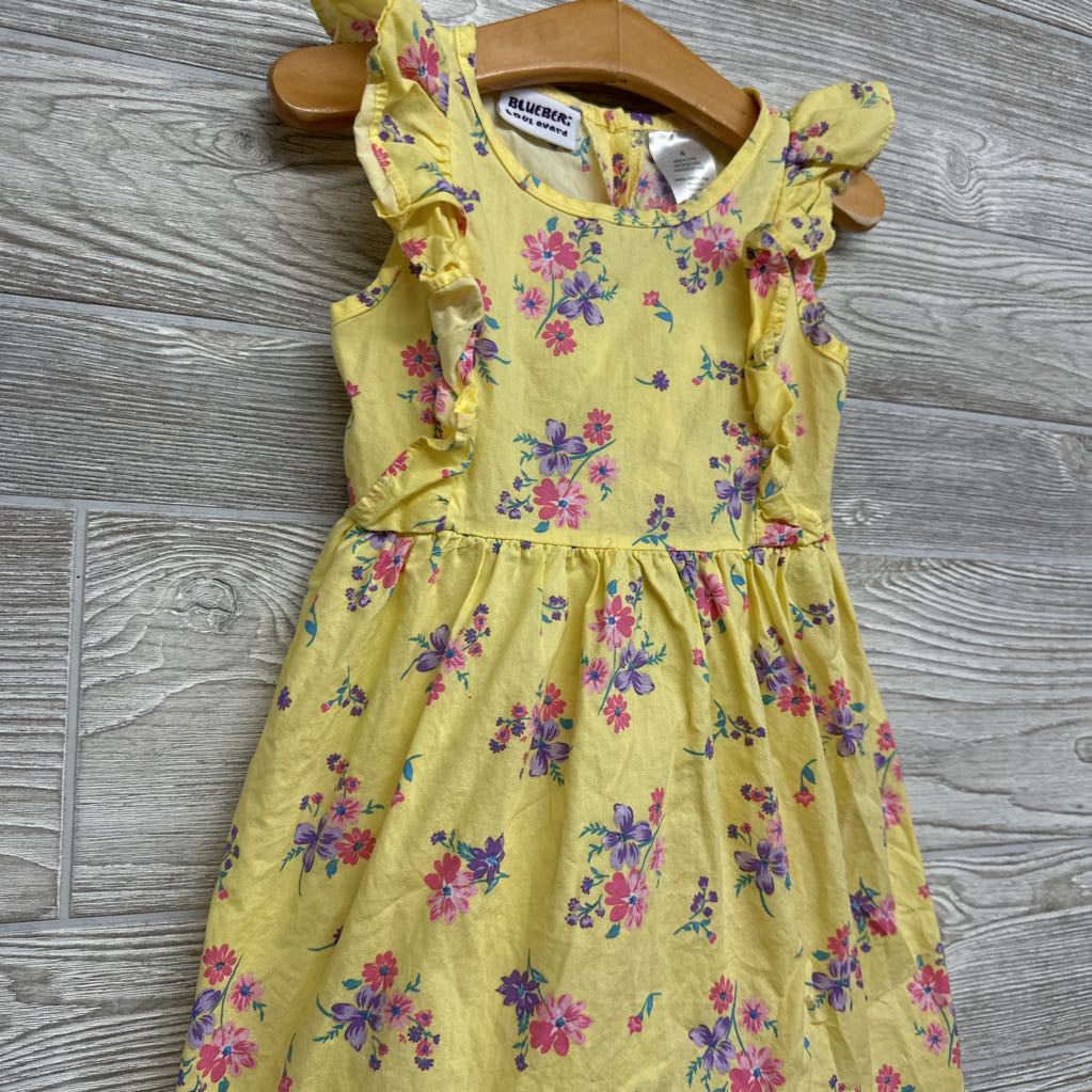 Flutter Sleeve Dress Flowers 4