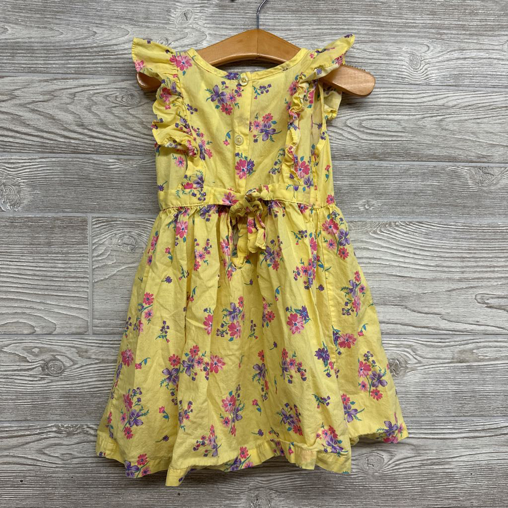 Flutter Sleeve Dress Flowers 4