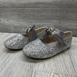 Glitter Mary Jane Flats Bow Strap 11c