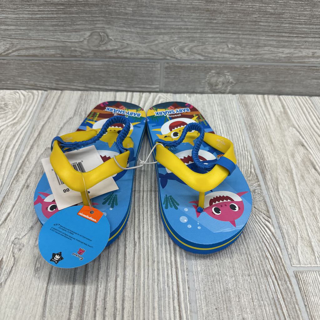 NEW Flip Flops Baby Shark 9c