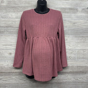 LS Ribbed Hacci Blouse Large