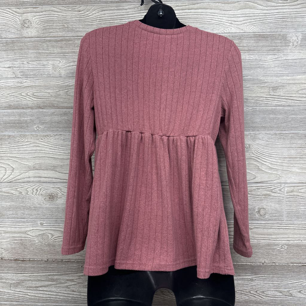 LS Ribbed Hacci Blouse Large
