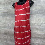 Ruched Tank Dress Tie Dye Medium