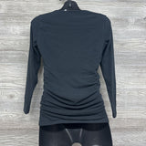LS Ruched Square Neck Shirt Medium*