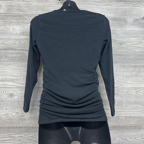 LS Ruched Square Neck Shirt Medium*