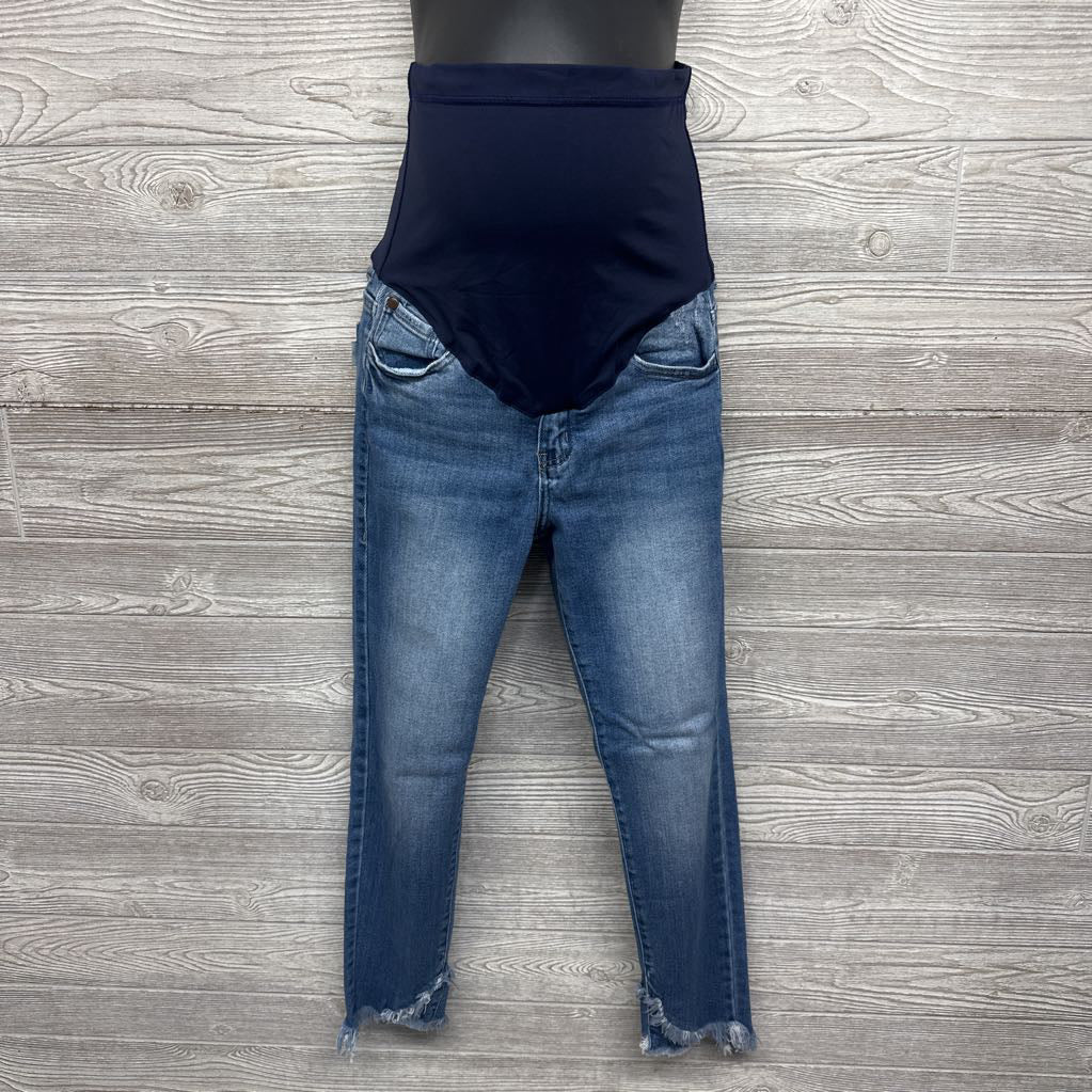 Full Panel Skinny Jeans Cross Over Frayed 29/Medium
