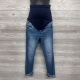 Full Panel Skinny Jeans Cross Over Frayed 29/Medium