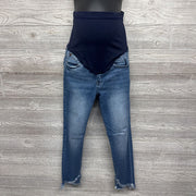 Full Panel Skinny Jeans Cross Over Frayed 29/Medium
