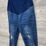 Full Panel Distressed Skinny Jeans Large