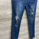 Full Panel Distressed Skinny Jeans Large