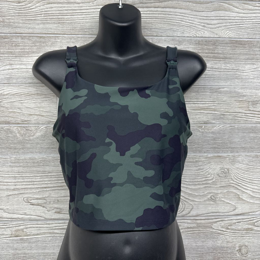 Powersoft Active Cropped Nursing Cami Camo Large