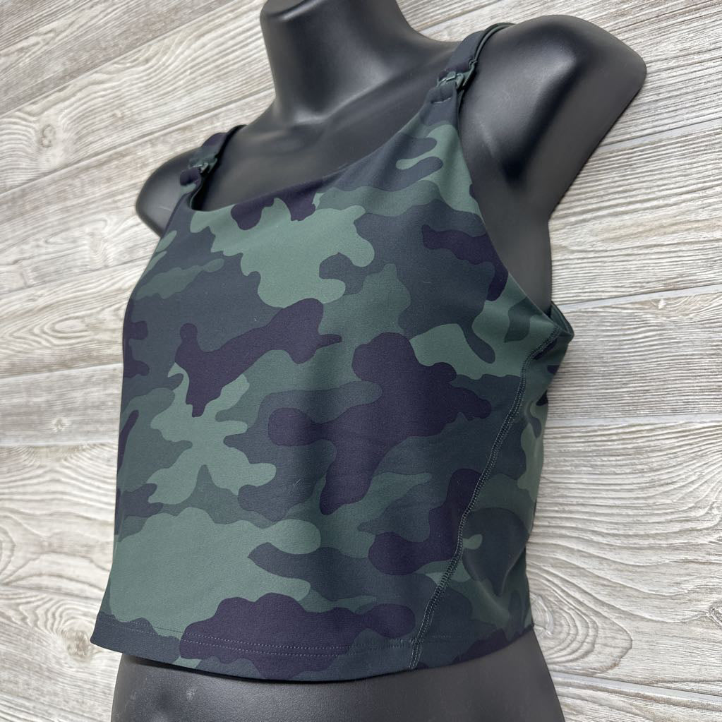 Powersoft Active Cropped Nursing Cami Camo Large