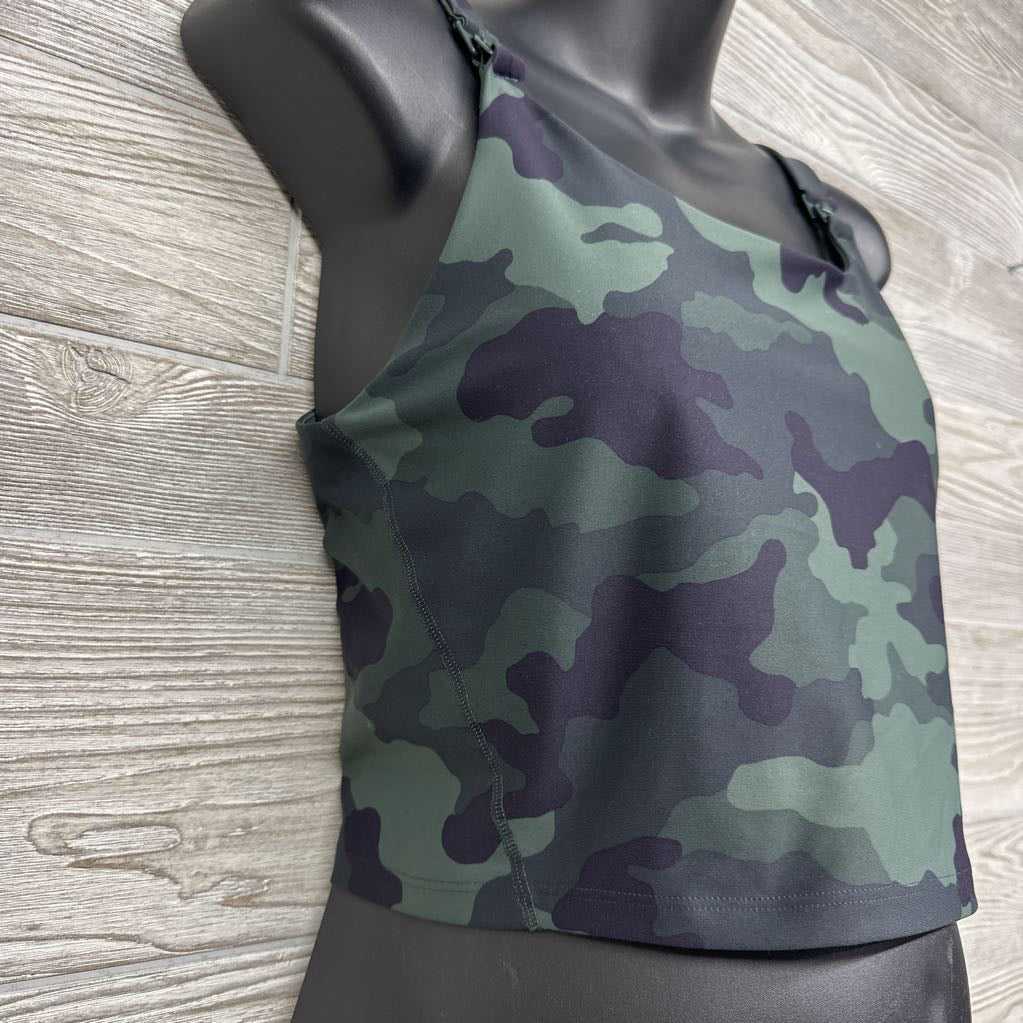 Powersoft Active Cropped Nursing Cami Camo Large