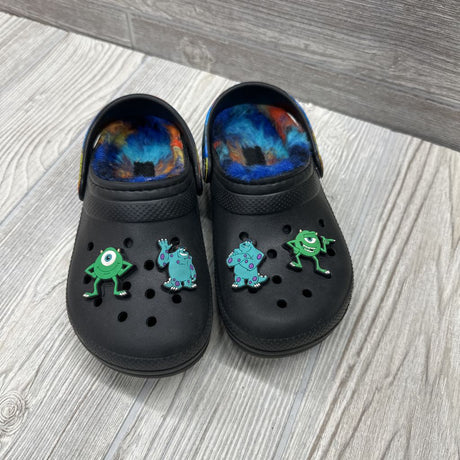Fleece Lined Clog Shoes W/ 4 Monster Inc Charms