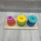 Wooden Twist & Pivot Pattern Puzzle