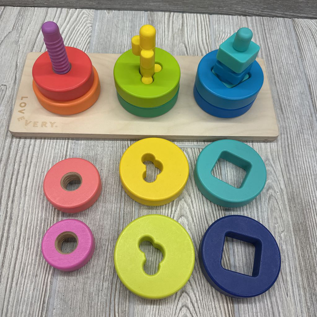 Wooden Twist & Pivot Pattern Puzzle