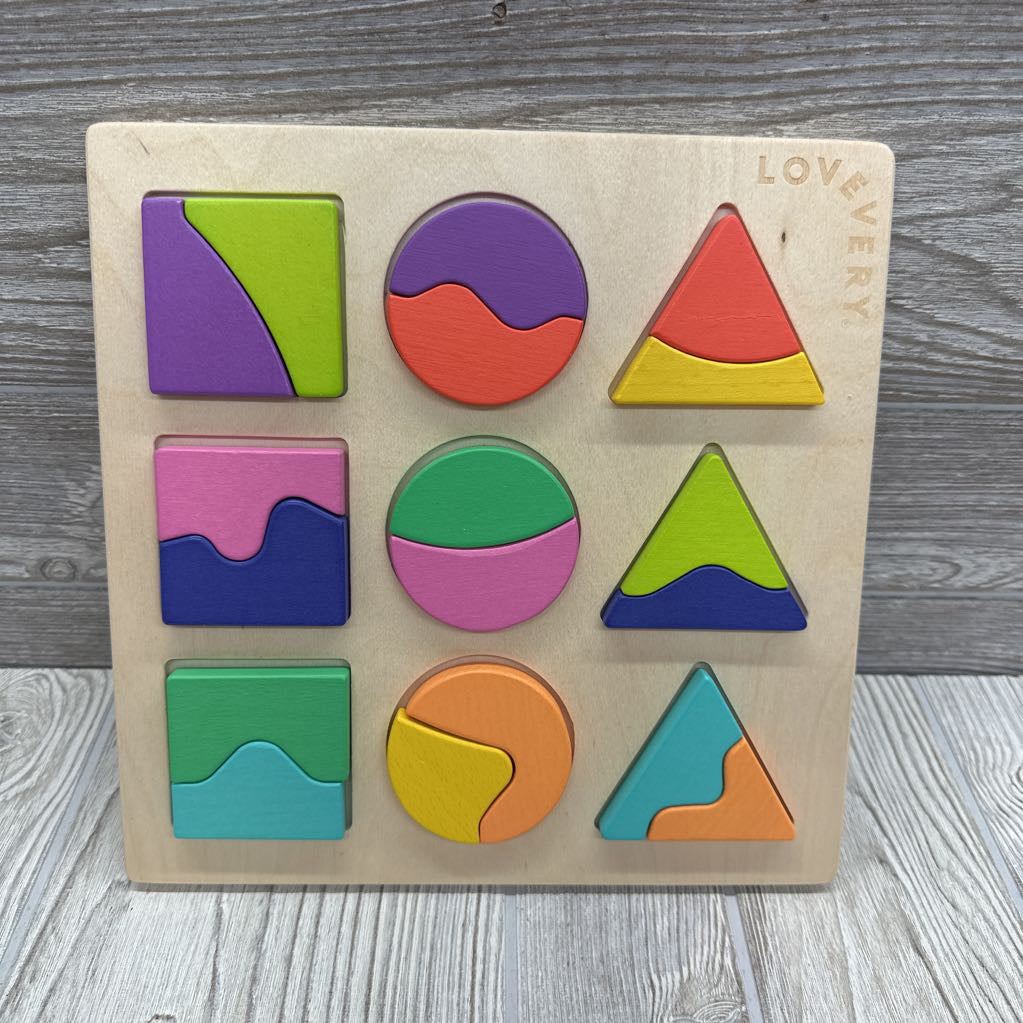 Wooden Land And Sky Two-Part Puzzle Board