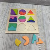 Wooden Land And Sky Two-Part Puzzle Board