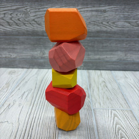 Solid Wood Stacking Boulders