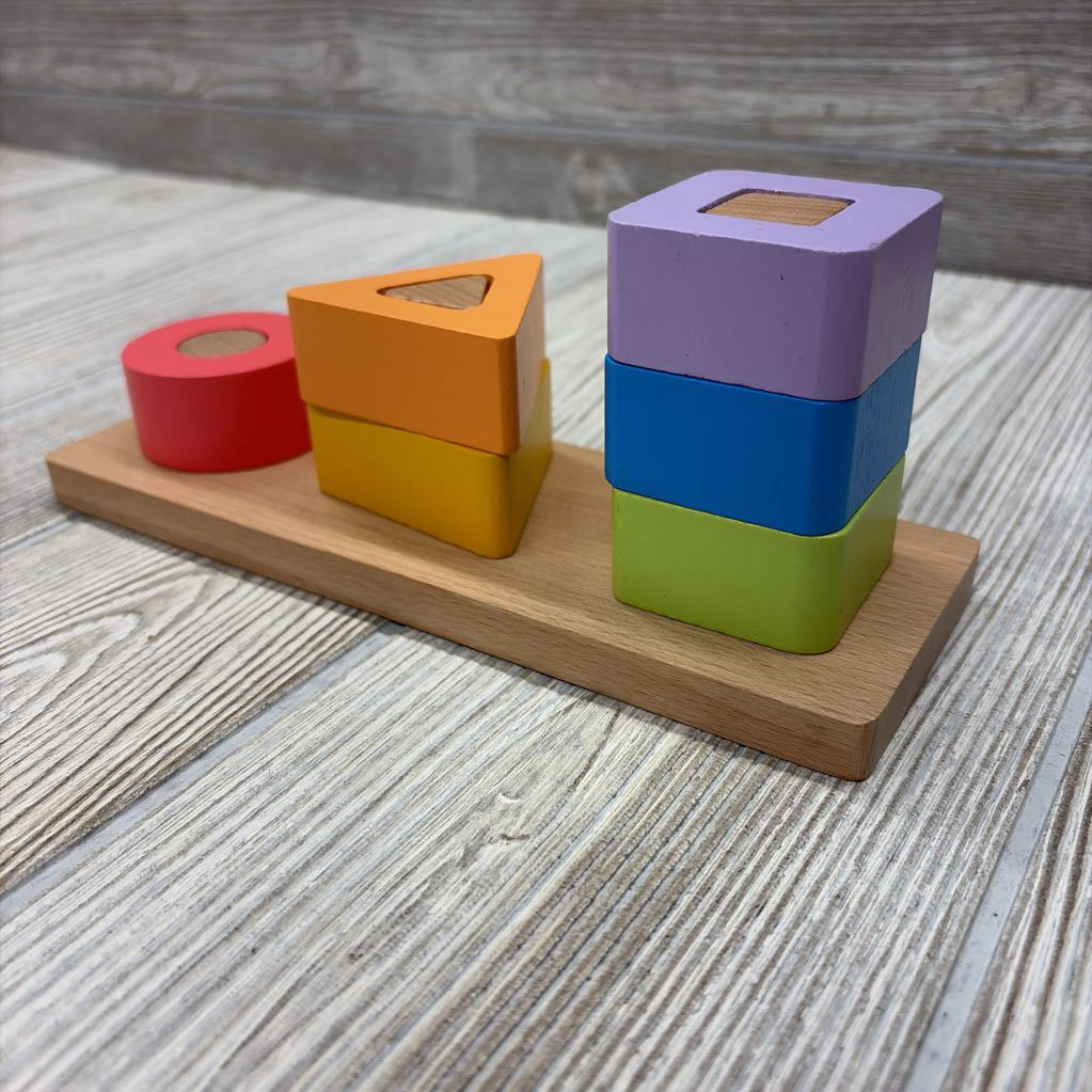 Wooden Stacking Shape Puzzle