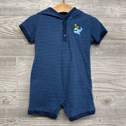 Shorty Romper W/ Hood Whale 18M