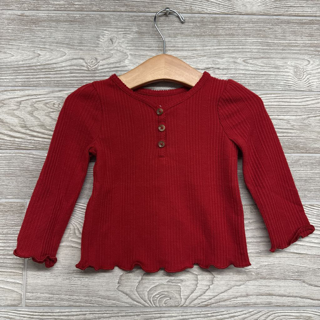 Ribbed Henley Shirt 12M