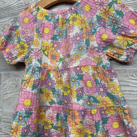 Muslin Dress Flowers 18M
