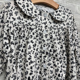 Button Up Collar Dress Flowers 18-24M