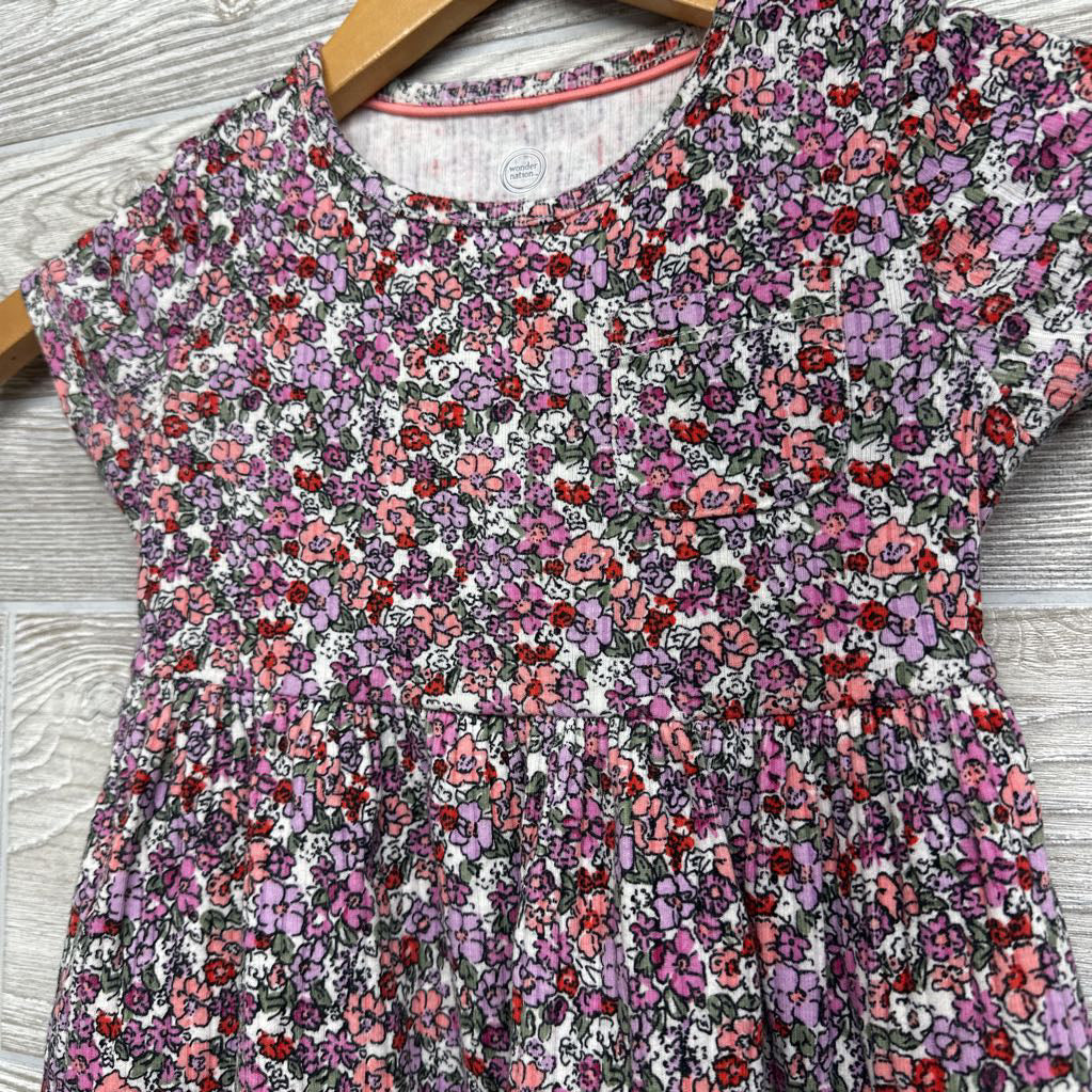Peplum Dress Flowers 3t