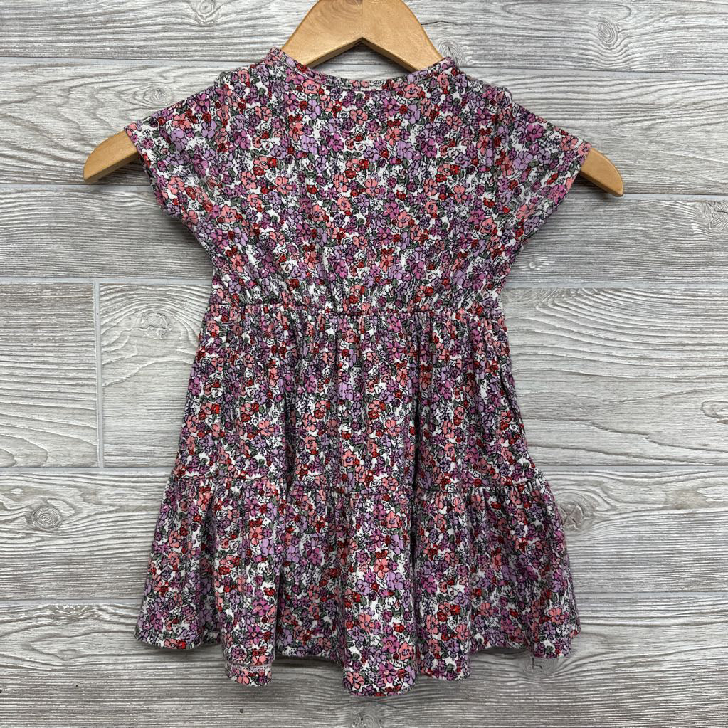 Peplum Dress Flowers 3t