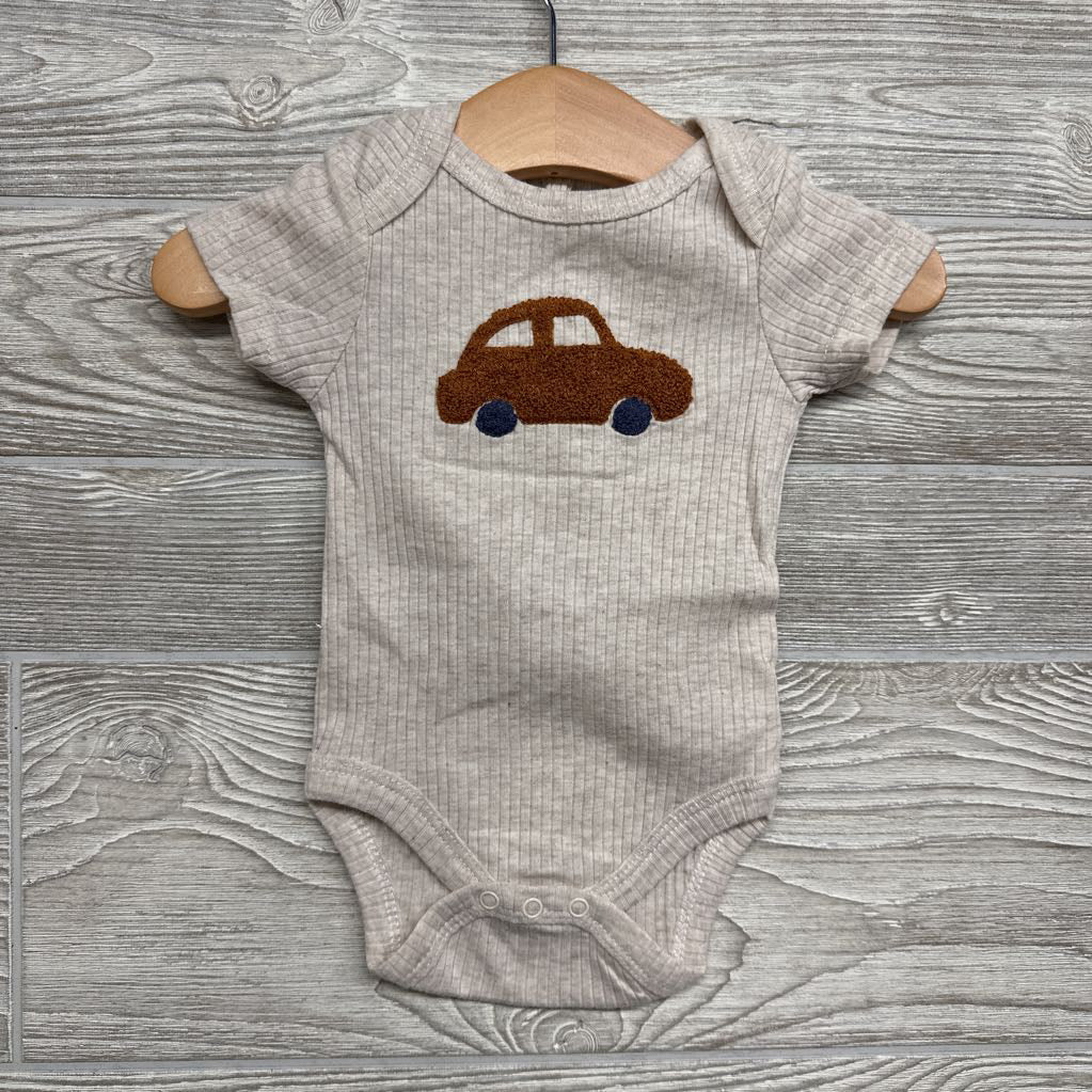 4 Pk Bodysuit Cars 0-3M
