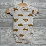 4 Pk Bodysuit Cars 0-3M