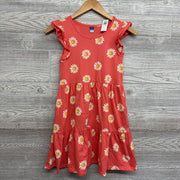 NEW Flutter Sleeve Tiered Dress Sunflowers 10-12