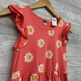 NEW Flutter Sleeve Tiered Dress Sunflowers 10-12